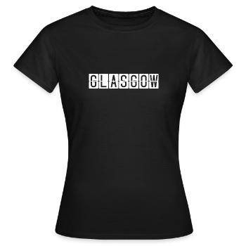 Glasgow Flughafentafel - Frauen T-Shirt - Schwarz - Vorne - AI Model Female 172 dark (172cm)