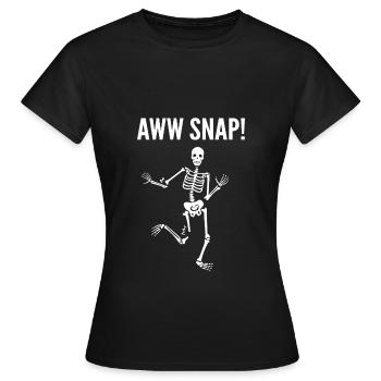 Gebrochenes Bein - Frauen T-Shirt - Schwarz - Vorne - AI Model Female 172 dark (172cm)