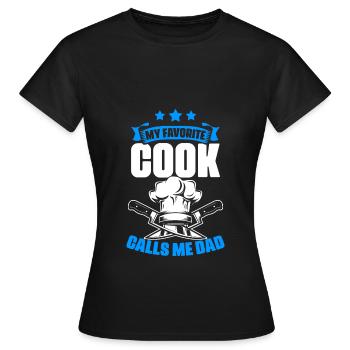 Mein Lieblingskoch Lustiger kulinarischer - Frauen T-Shirt - Schwarz - Vorne - AI Model Female 172 dark (172cm)