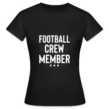 Équipe de football - T-shirt Femme - noir - Devant - AI Model Female 172 dark (172cm)