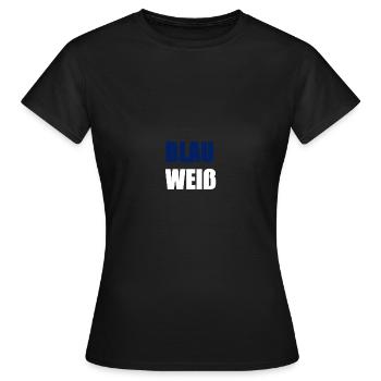 bleu blanc - T-shirt Femme - noir - Devant - AI Model Female 172 dark (172cm)
