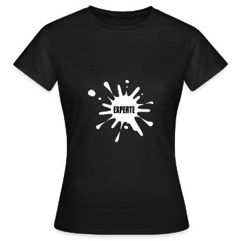Experte - Frauen T-Shirt - Schwarz - Vorne - AI Model Female 172 dark (172cm)