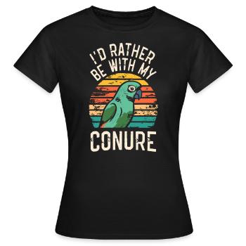 Wellensittich Sittich - Frauen T-Shirt - Schwarz - Vorne - AI Model Female 172 dark (172cm)