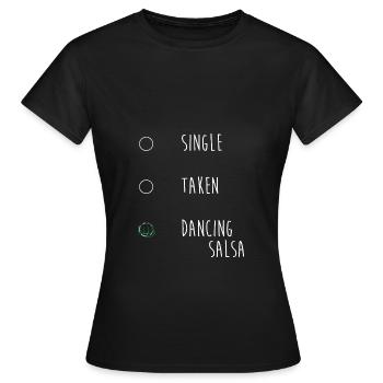Salsa Dancer Dancer - Women's T-Shirt - black - Front - AI Model Female 172 dark (172cm)