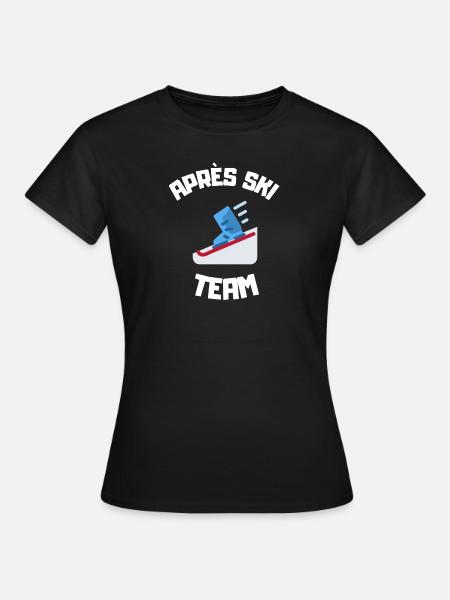 Équipe de ski Apres - T-shirt Femme - noir