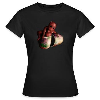 Russian doll - Women's T-Shirt - black - Front - AI Model Female 172 dark (172cm)