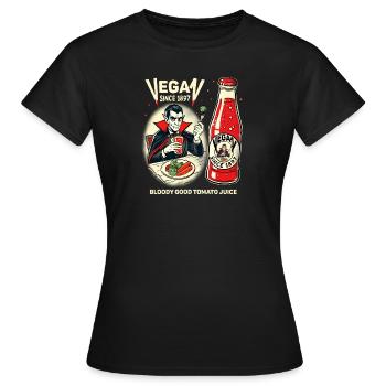 Vegan seit 1897 - Frauen T-Shirt - Schwarz - Vorne - AI Model Female 172 dark (172cm)