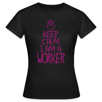 Best Worker ever Worker Gift - Women's T-Shirt - black - Front - AI Model Female 172 dark (172cm)