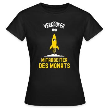 Verkäufer Mitarbeiter Des Monats Verkauf Kollegen - Frauen T-Shirt - Schwarz - Vorne - AI Model Female 172 dark (172cm)