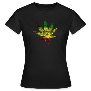 cannabis - T-shirt Femme - noir - Devant - AI Model Female 172 dark (172cm)
