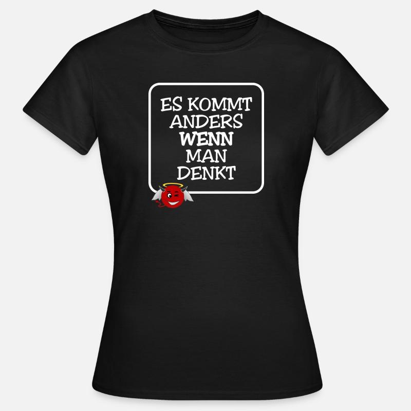 Anges Diables - C’est différent quand on pense - T-shirt Femme - noir