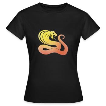 Cobra - T-shirt Femme - noir - Devant - AI Model Female 172 dark (172cm)