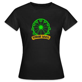 La grande roue de la chimie ! - Cadeau - T-shirt Femme - noir - Devant - AI Model Female 172 dark (172cm)