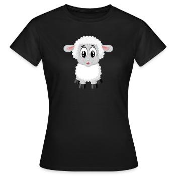 agneau - T-shirt Femme - noir - Devant - AI Model Female 172 dark (172cm)