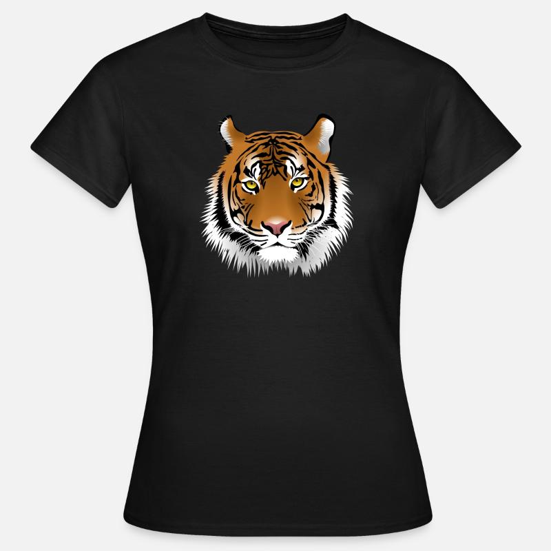 Tiger face - Women's T-Shirt - black