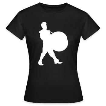 Silhouette du Héros de l’Écran - T-shirt Femme - noir - Devant - AI Model Female 172 dark (172cm)
