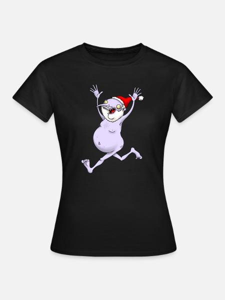 Joyeux santa - T-shirt Femme - noir