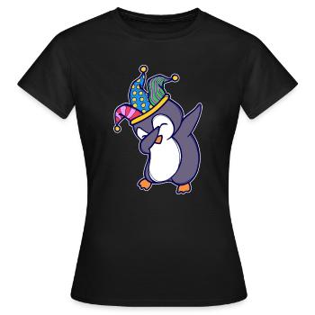 Oiseau de mer Cool Sweet Penguin Animal Drôle d’oiseau - T-shirt Femme - noir - Devant - AI Model Female 172 dark (172cm)