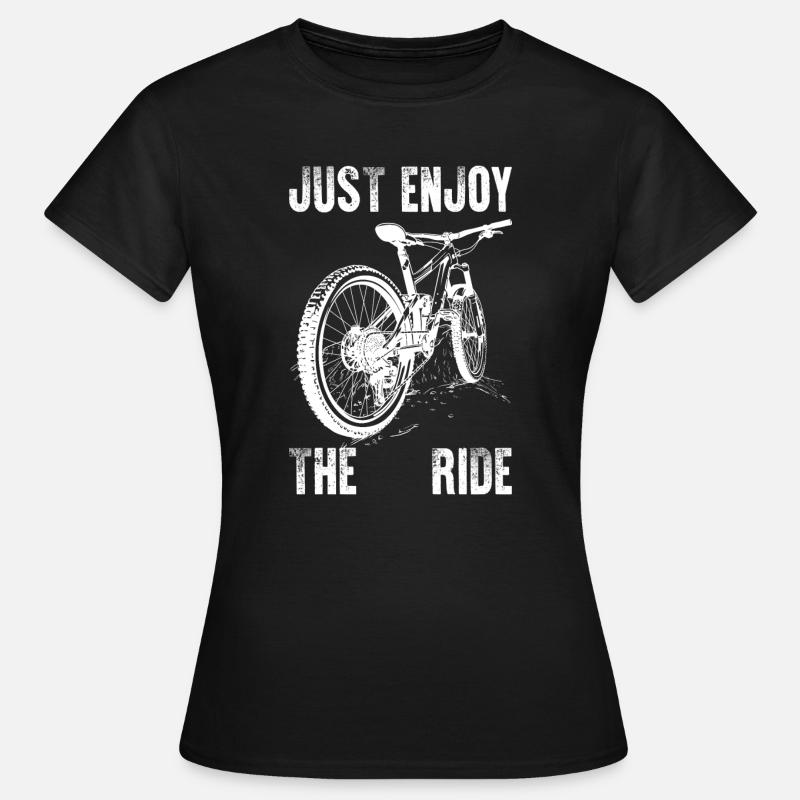 Profitez simplement de la balade à vélo Graphique - T-shirt Femme - noir