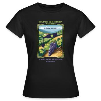 Hang zum Alkohol - Frauen T-Shirt - Schwarz - Vorne - AI Model Female 172 dark (172cm)