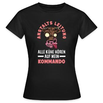 Anstaltsleitung Chef Leitung - Frauen T-Shirt - Schwarz - Vorne - AI Model Female 172 dark (172cm)