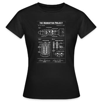 Capsule Plans de Manhattan - T-shirt Femme - noir - Devant - AI Model Female 172 dark (172cm)