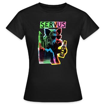 Sanglier alpin frais - T-shirt Femme - noir - Devant - AI Model Female 172 dark (172cm)