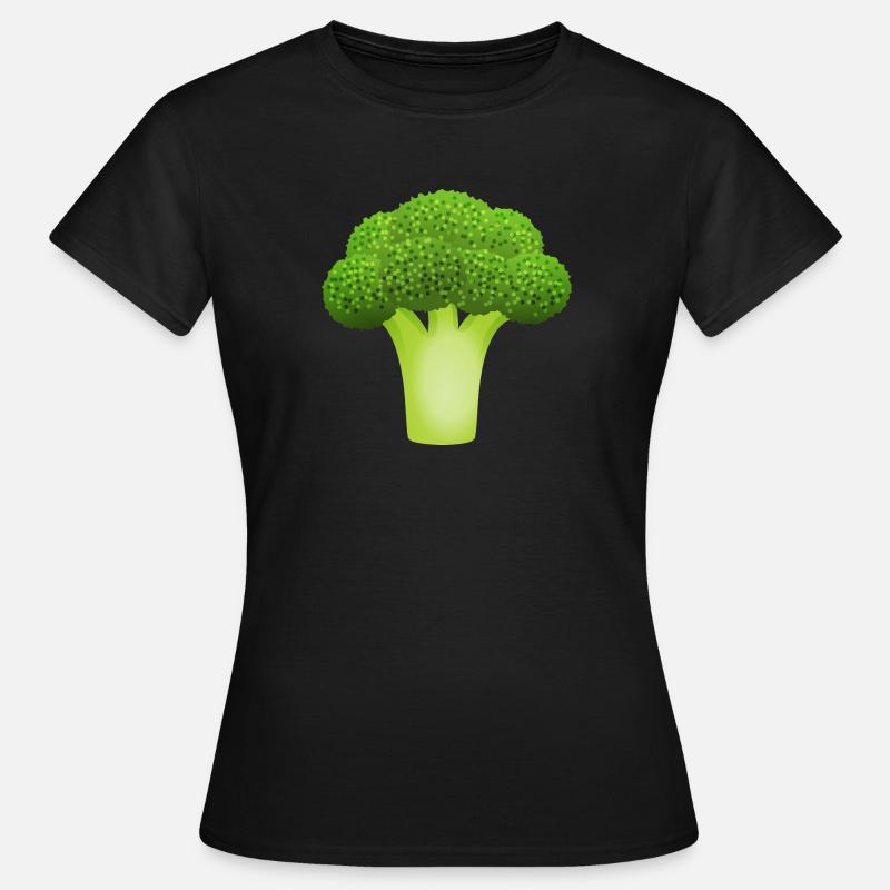 broccoli vegetable008 - Women's T-Shirt - black