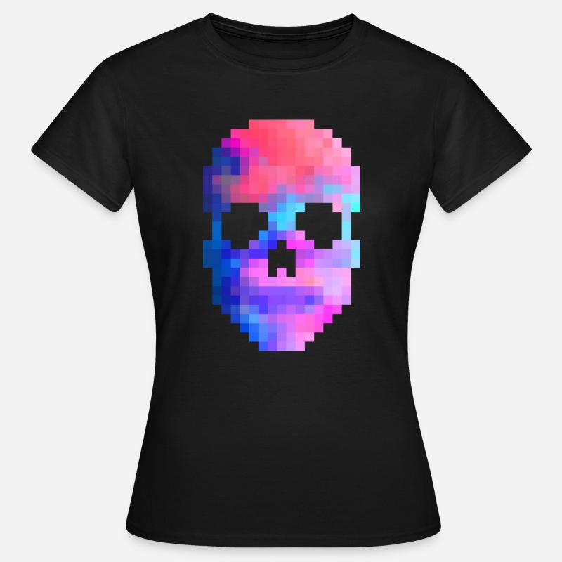 Pixel skull - Women's T-Shirt - black