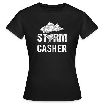 Meteorologe Wetter Meteorologie - Frauen T-Shirt - Schwarz - Vorne - AI Model Female 172 dark (172cm)