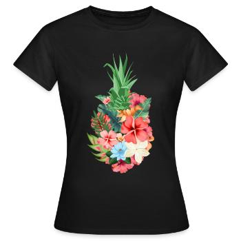 Ananas - T-shirt Femme - noir - Devant - AI Model Female 172 dark (172cm)