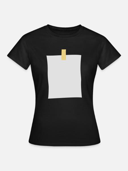 post_it_note - Frauen T-Shirt - Schwarz