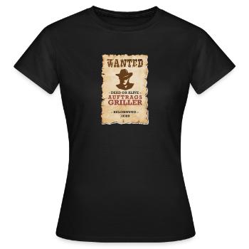 ORDER GRILLER Grill Funny - Women's T-Shirt - black - Front - AI Model Female 172 dark (172cm)