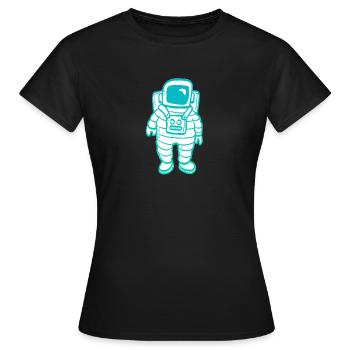 Astronaute clipart - T-shirt Femme - noir - Devant - AI Model Female 172 dark (172cm)
