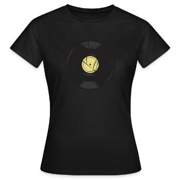 Disque vinyle - T-shirt Femme - noir - Devant - AI Model Female 172 dark (172cm)