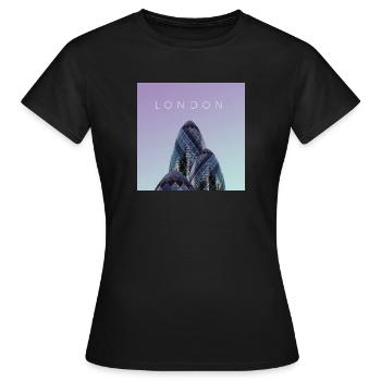 Affiche de Londres - T-shirt Femme - noir - Devant - AI Model Female 172 dark (172cm)