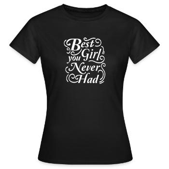 MEILLEUR FILLE BLANC - T-shirt Femme - noir - Devant - AI Model Female 172 dark (172cm)