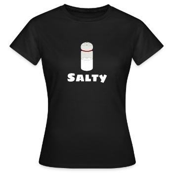 sel - T-shirt Femme - noir - Devant - AI Model Female 172 dark (172cm)