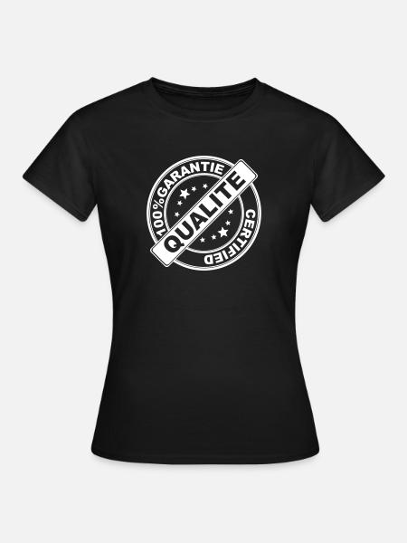 100%Garantie - Frauen T-Shirt - Schwarz