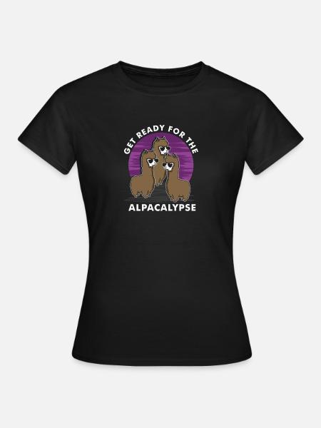 Get ready for the alpakalypse - Women's T-Shirt - black