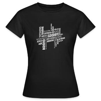 Goodbye - Women's T-Shirt - black - Front - AI Model Female 172 dark (172cm)