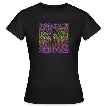 Regen ornamentalen Ornament - Frauen T-Shirt - Schwarz - Vorne - AI Model Female 172 dark (172cm)