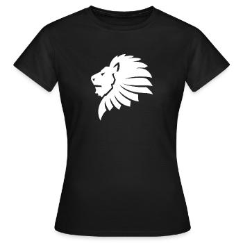 Lion - T-shirt Femme - noir - Devant - AI Model Female 172 dark (172cm)