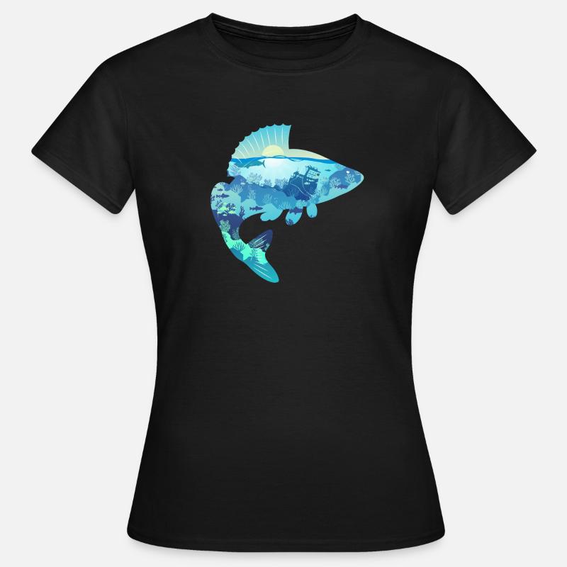 Basse perche - T-shirt Femme - noir