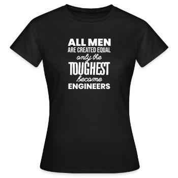 Ingenieur Geschenk Beruf Technik Maschine Jobs - Frauen T-Shirt - Schwarz - Vorne - AI Model Female 172 dark (172cm)