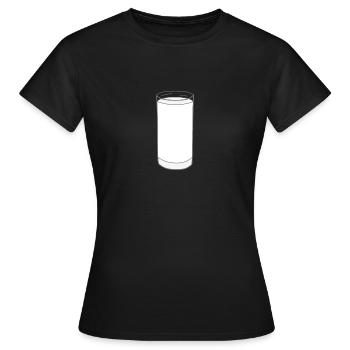 Lait - T-shirt Femme - noir - Devant - AI Model Female 172 dark (172cm)