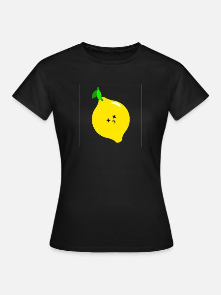 Zitrone - Frauen T-Shirt - Schwarz