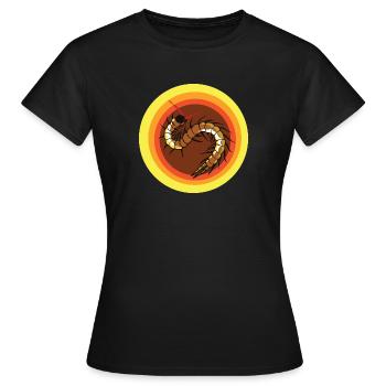 scolopendre vénéneux et mille-pattes - T-shirt Femme - noir - Devant - AI Model Female 172 dark (172cm)