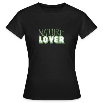 Amoureux de la nature - T-shirt Femme - noir - Devant - AI Model Female 172 dark (172cm)