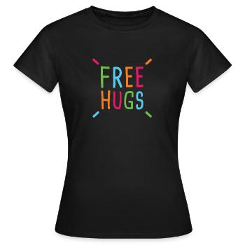 Free Hugs - Women's T-Shirt - black - Front - AI Model Female 172 dark (172cm)